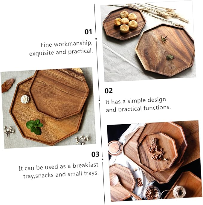 Zerodeko 1Pc Snack Serving Tray Elegant Food Storage Platter for Bread Desserts and Snacks for Parties Restaurants Catering and Home Use Workmanship
