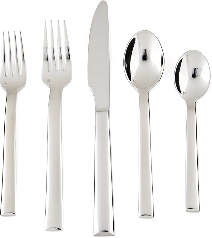 Fortessa Still 18/10 Stainless Steel Flatware Bouillon Spoon, Set of 12