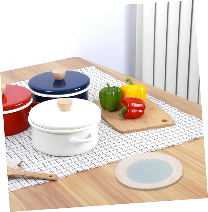 ARTIBETTER Round Plate Ceramic Western Style Serving Tray Steak Snack Decorative Plate for Restaurant Wedding Dinnerware