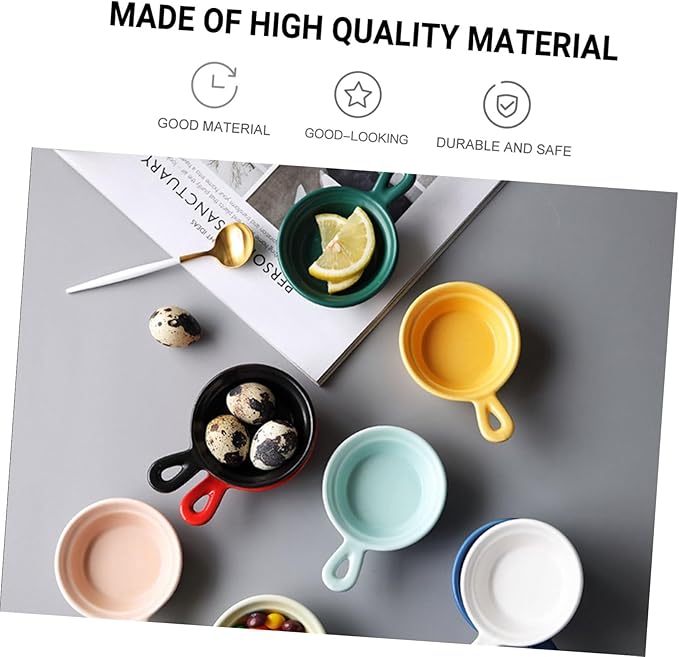4pcs Dessert Tray Japanese Style Ceramic Plates Lids for Condiments Snacks