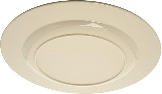 Carlisle FoodService Products Mingle Resuable Plastic Plate Dinner Plate with Pottery Style for Home and Restaurant, Melamine, 11 Inches, Fireball, (Pack of 12)