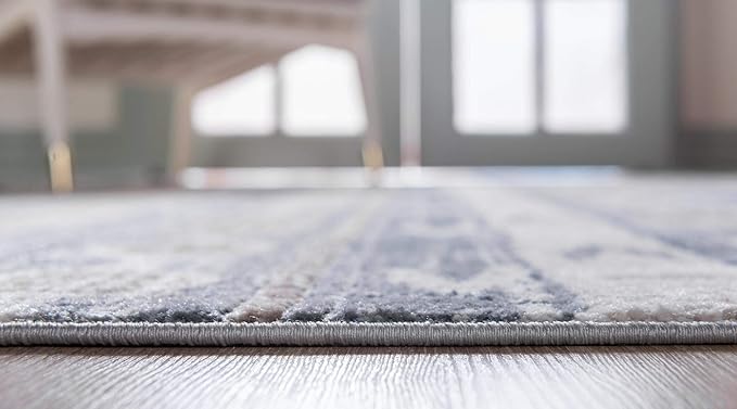 Rugs.com Oregon Collection Rug – 2' 2 x 3' Navy Blue Low-Pile Rug Perfect for Living Rooms, Large Dining Rooms, Open Floorplans