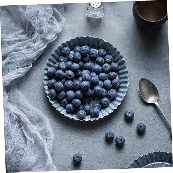 Galvanized Metal Serving Tray Rustic Farmhouse Decor Large Vintage Iron Plate for Food Fruit Appetizers Decorative Table Centerpiece for Home Office Weddings Parties