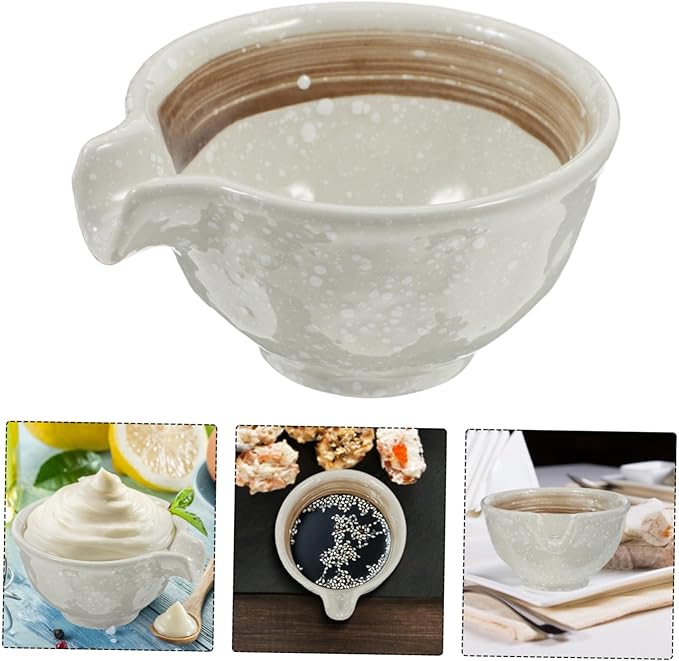 Japanese Style Ceramic Dipping Sauce Cup Mini Sauce Dish for Condiments Appetizers for Sushi and Small Plates 1 Piece