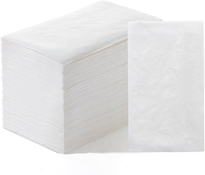 300 Count Premium White Paper Napkins Disposable Dinner Napkins Absorbent Soft And Strong For Everyday Use 2-Ply 14.1X16.5 Inch