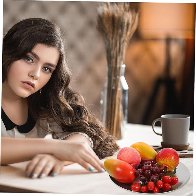 ABOOFAN Vintage Stainless for Serving Fruits Breakfast and Steak Elegant Food Serving Tray for Parties and Buffets