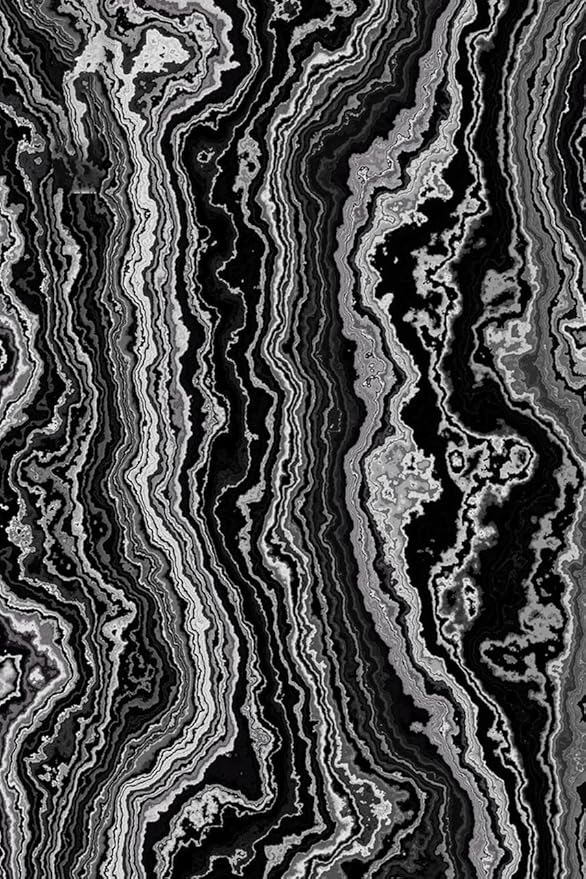 Luxury Black Grey Abstract Marble Collection Area Rug for Bedroom Dining Room Living Room Soft Carpet Low Pile Non-Slip Machine Washable Thin Throw Mat 7x12