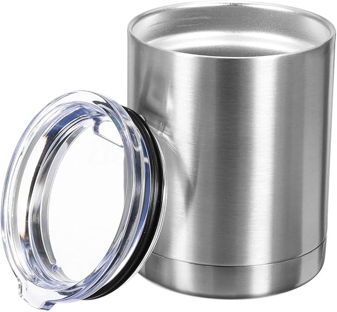 Gteller 10oz Lowball Tumbler, Double Wall Stainless Steel Insulated for Keeping Hot and Cool