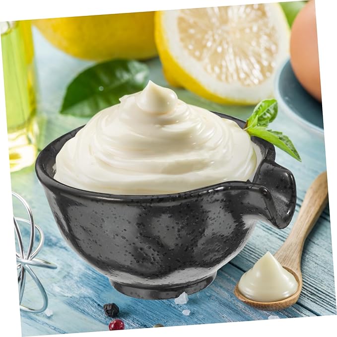 Porcelain Dipping Dish with Spout Heat Resistant Sauce Bowl for Soy Vinegar and Condiments Compact Mini Appetizer Plate for Kitchen and Outdoor Dining
