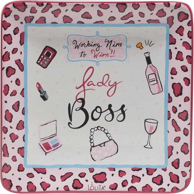 Certified International Lolita Lady Boss 6" Canape/Luncheon Plates, Set fo 4