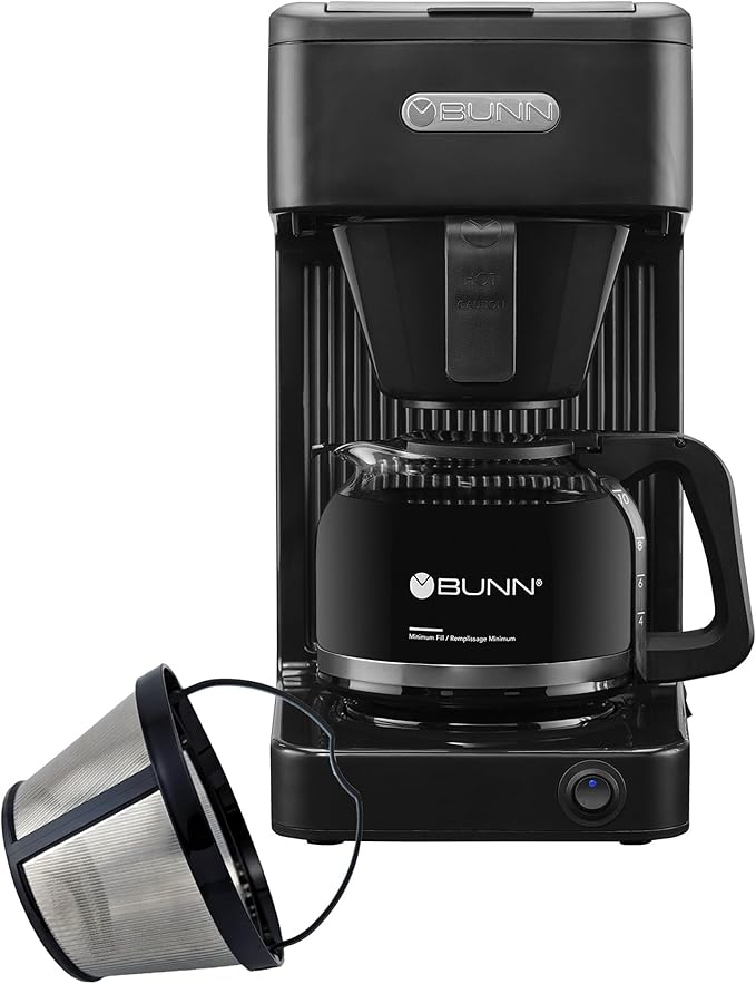 NRP 304 Stainless Steel Permanent Coffee Filter made for BUNN Coffeemaker 10cup & Other 12-14 cup Filter Coffeemakers | Basket filter with handle