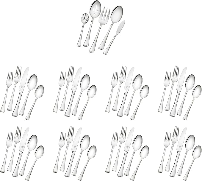 ZWILLING Angelico Flatware Set, 45-Piece, Silver