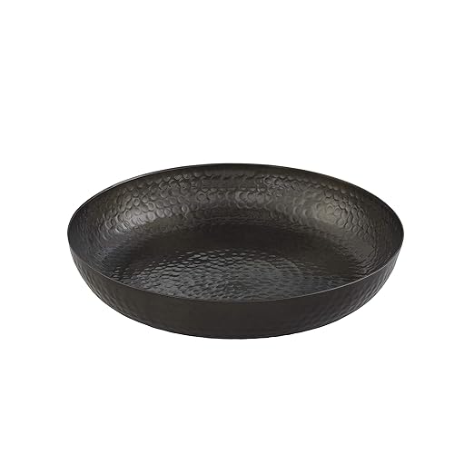 American Metalcraft ASEAB14 Hammered Aluminum Seafood Tray, Single Wall, Black, 128-Ounce