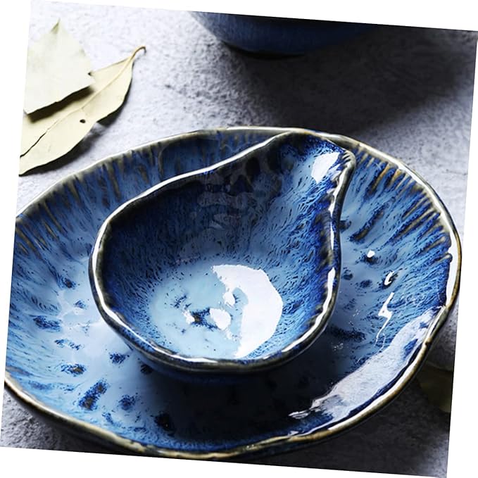 Condiment Bowl Sauce Dish for Condiments Porcelain Appetizer Plate Ceramic Sauce Bowl Easy to Carry