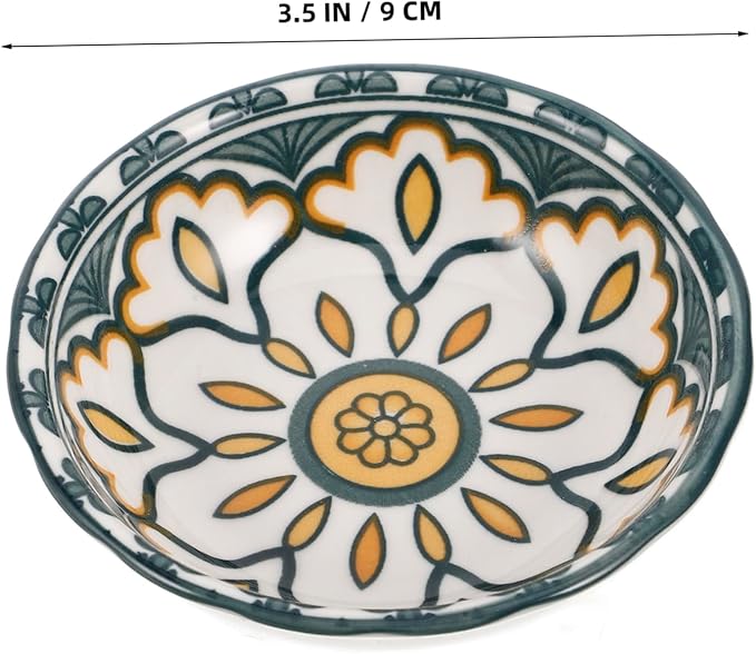 ABOOFAN Porcelain Sauce Dishes Ceramic Plate for Soy Sauce Condiments Appetizer