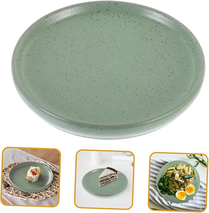 Healifty Vintage Ceramic Food Plate Unique Appetizer Dish for Sushi and Salad Stylish Kitchen Supply for Parties and Daily Use Eye Catching Design