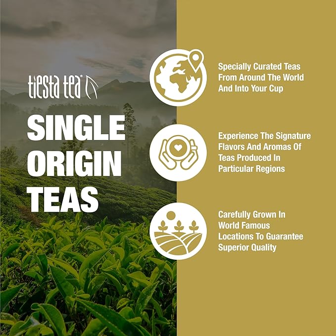 Tiesta Tea - Japanese Sencha Tea, Loose Leaf, Single Origin Premium Sencha Green Blend, Pure Unblended Medium Caffeinated Blend, Make Hot or Iced & Up to 200 Cups, 16oz Resealable Bulk Pouch