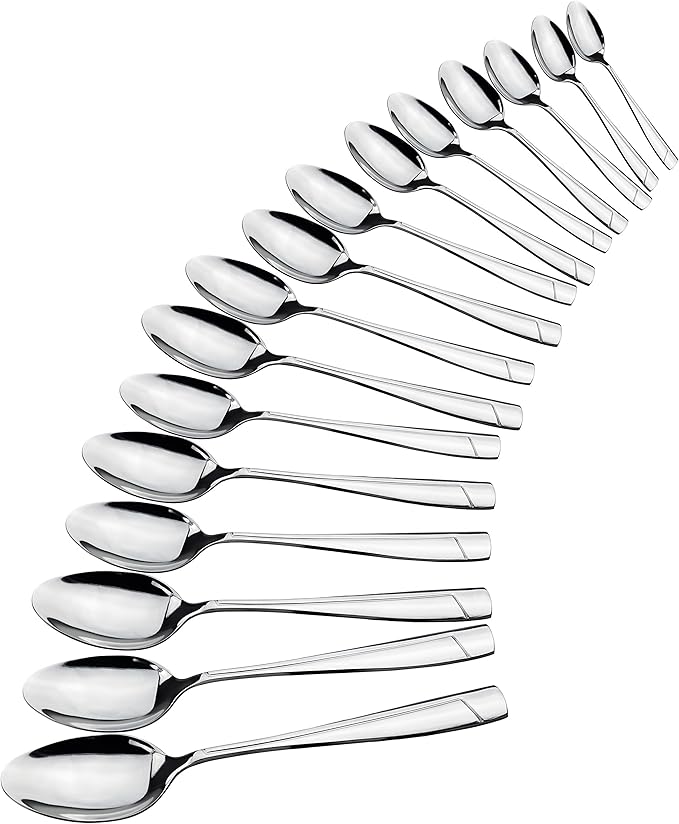 Cand 16 Pieces Stainless Steel Dessert Spoons, 6.69-Inch