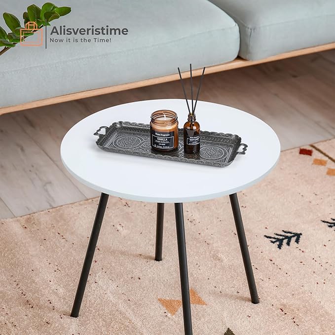 Alisveristime Turkish Ottoman Coffee Tea Beverage Serving Rectangle Tray (Small Tray) (13 INC*5.5 INC) (Black)