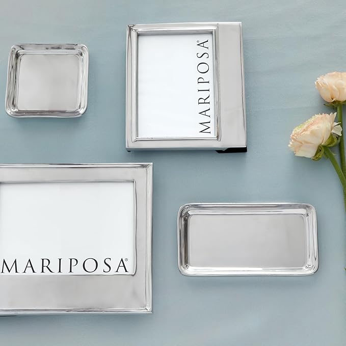Mariposa Signature Statement Tray | Silver | Brillante | Gifts | Statement Tray | Recycled SANDCAST Aluminum | Handmade in Mexico