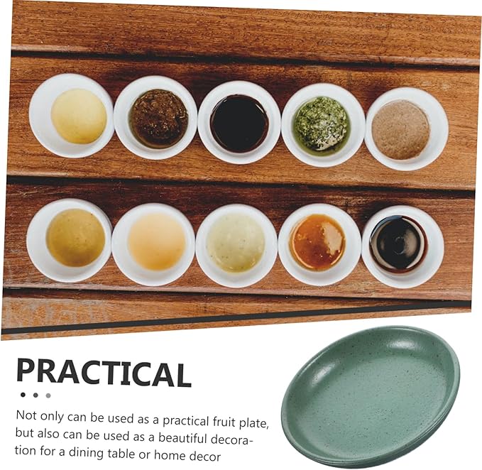 Ceramic Appetizer Plates Round Snack Serving Dish for Fruits Candy and Biscuits Sturdy Decorative Plate for Home and Restaurant Use Chic Design and Easy to Clean