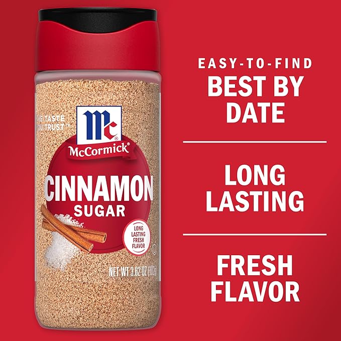 McCormick Cinnamon Sugar, 3.62 oz (Pack of 6)