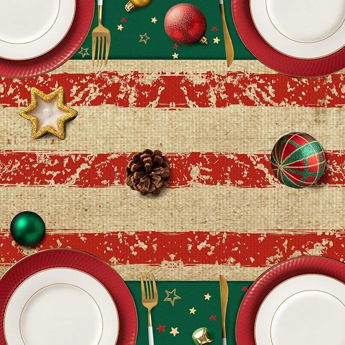 USA Flag 4th of July Table Runner Seasonal Holiday Kitchen Dining Linen Table Decoration for Indoor Outdoor Home Party Decor 13 x 72 Inch