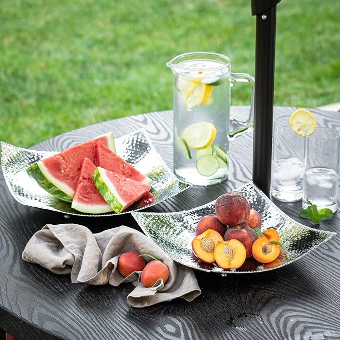Stainless Serving Trays Trays & Platters – 2 Pack (f-co0050)