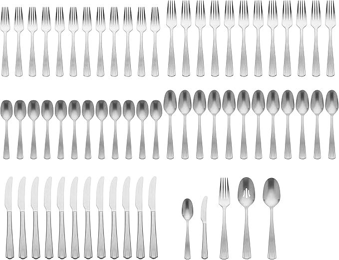 Lenox 895540 French Perle Scallop 65-Piece Flatware Set