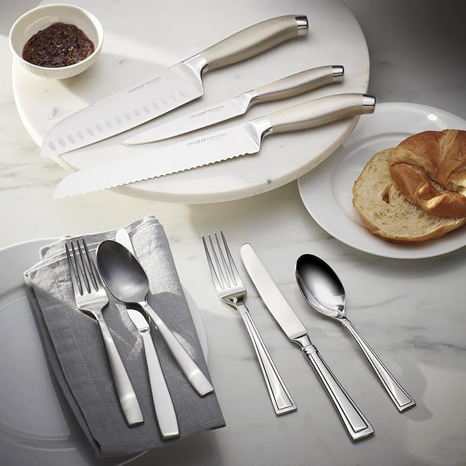 Oneida Butler 20 Piece Everyday Flatware, Service for 4, 18/0 Stainless Steel, Silverware Set