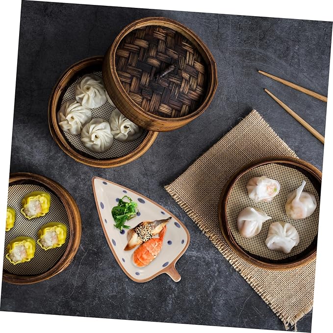 Ceramic Leaf-shaped Dipping Sauce Plate for Appetizers Hand-painted Snack Dish Versatile Serving Tray for Home and Restaurant Use for Cold Dishes and Desserts