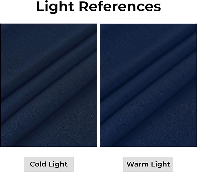 D'Moksha Homes Linen Navy Blue Table Runner 84 Inches Long - 100% Pure Linen Table Runner 14 x 84 Inch for Winter, Christmas, Holiday, New Year - Classic Hemstitch