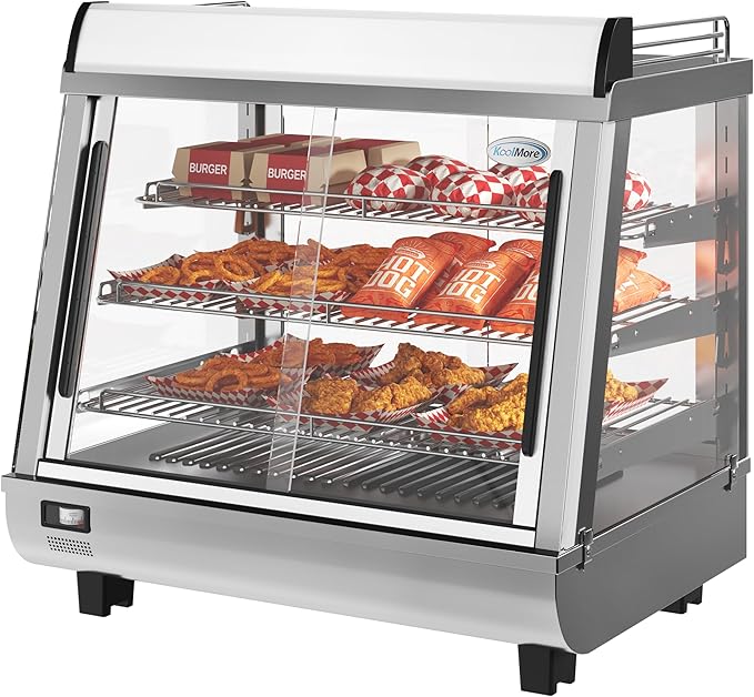 KoolMore 26 in. Glass Countertop Display Warmer, 3.4 cu. ft. in Stainless Steel (HDC-3C-SS)