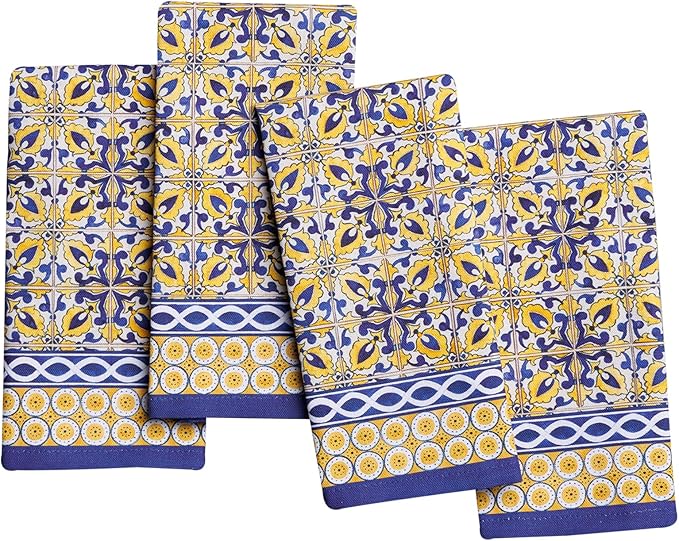 Maison d' Hermine Cloth Napkins Set of 4 100% Cotton Soft & Durable Everyday Reusable Square Napkins Cloth Washable, Dinner, Cocktail Party, Wedding, Restaurant (Ceremic, 18" x 18")