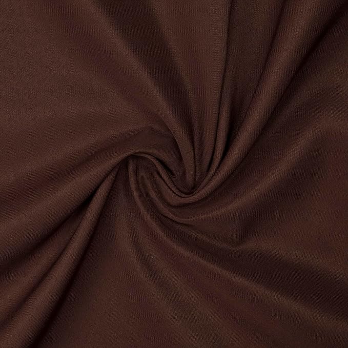 Gee Di Moda Rectangle Tablecloth - 90 x 156 Inch Chocolate Table Cloth for 8 Foot Tables with Floor-Length Drop - Heavy Duty Washable Fabric for Holiday Party, Dinner, Weddings & Baby Shower