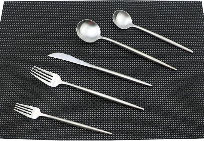 Silverware, 20 Pieces 18/10 Stainless Steel Cutlery Flatware Tableware Dinnerware Utensils Sets for 4