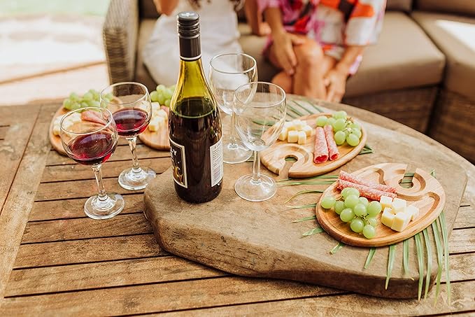 PICNIC TIME NFL unisex-adult NFL Wine Appetizer Plate Set Of 4