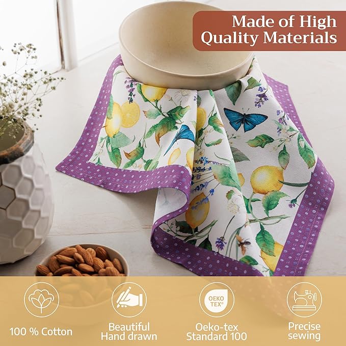 Maison d' Hermine Cloth Napkins Set of 4 100% Cotton Soft & Durable Everyday Reusable Square Napkins Cloth Washable, Dinner, Cocktail Party, Wedding, Restaurant (Siverque, 18" x 18")