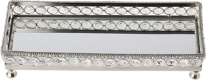 Heim Concept Tray with beaded crystals, 10.9 x 4.2 x 3 inches