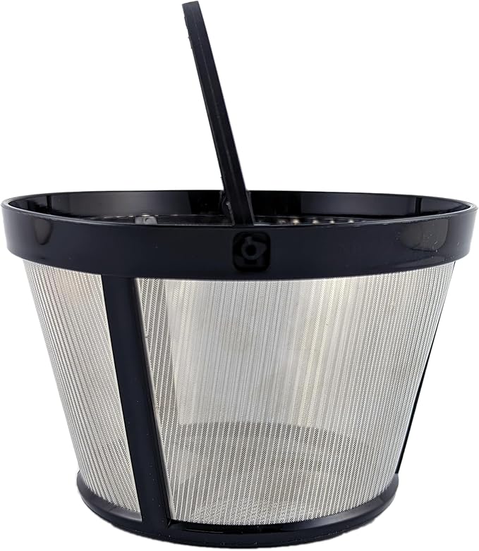 NRP 304 Stainless Steel Permanent Coffee Filter made for BUNN Coffeemaker 10cup & Other 12-14 cup Filter Coffeemakers | Basket filter with handle