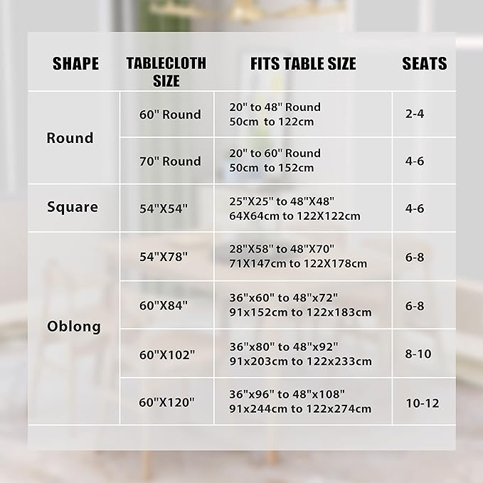 sancua 2 Pack Beige Tablecloth 54 x 54 Inch, Stain and Wrinkle Resistant Square Table Cloth - Washable Polyester Table Cover for Dining Tables, Buffet Parties and Camping