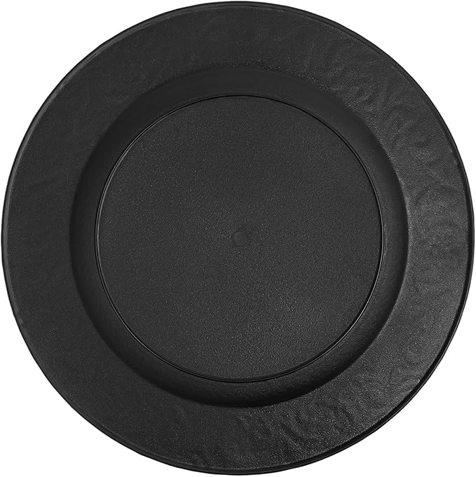 Black Plastic Charger Plates Set of 150, 13” Reusable Party Chargers for Dinner Plates, Elegant Round Service Plate Chargers Bulk Decorative for Wedding, Catering Table Decor