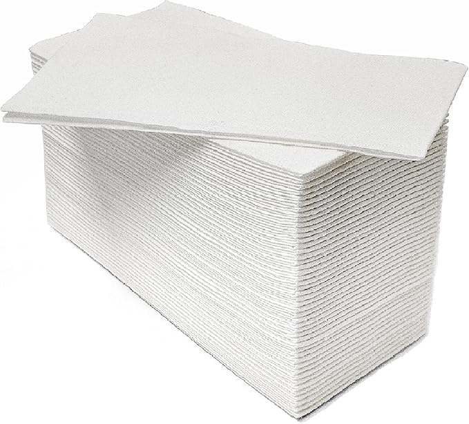 50 Pack Linen-Feel Napkins Disposable, 12" x 17" Dinner Napkins Paper Hand Towels for Bathroom, Paper Napkins for Kitchen Party Wedding by GzfunTeng