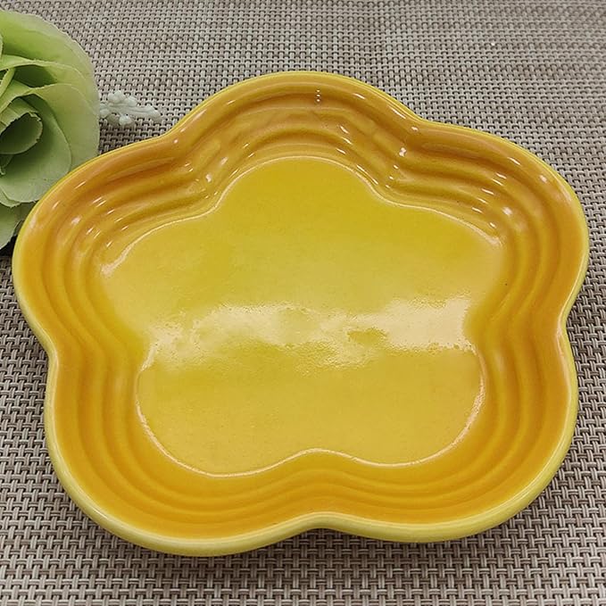 Functional 5.5Inch Ceramics Saucers Dipping Bowls Perfect for Serving Sauces Dessert and Parties Snacks At Homes Round Seasoning Ingredient Preps Appetizer Plates