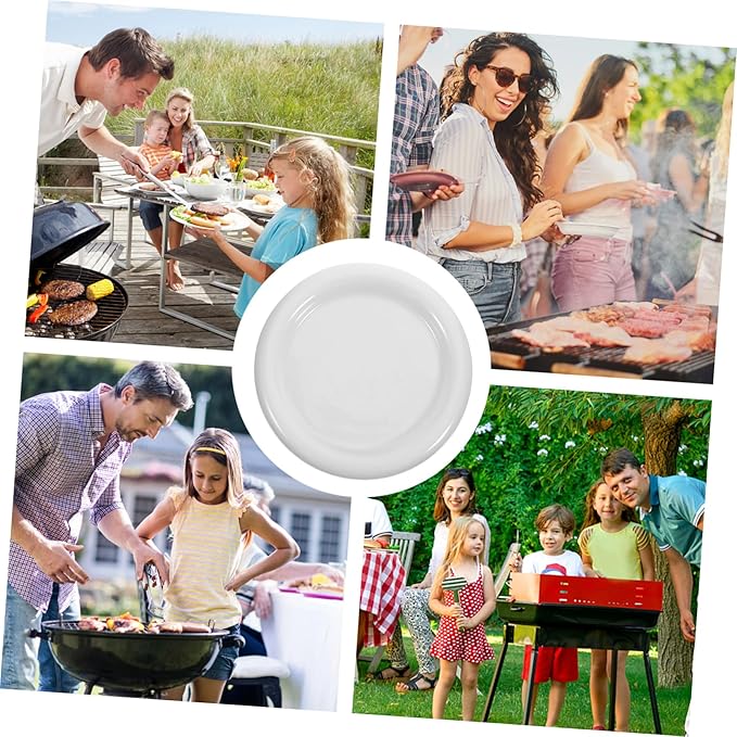 Ceramic Decorative Serving Plate Round Food Dish for Appetizers Desserts and Snacks Break Resistant and Easy to Clean Versatile Use for Parties and Everyday Dining