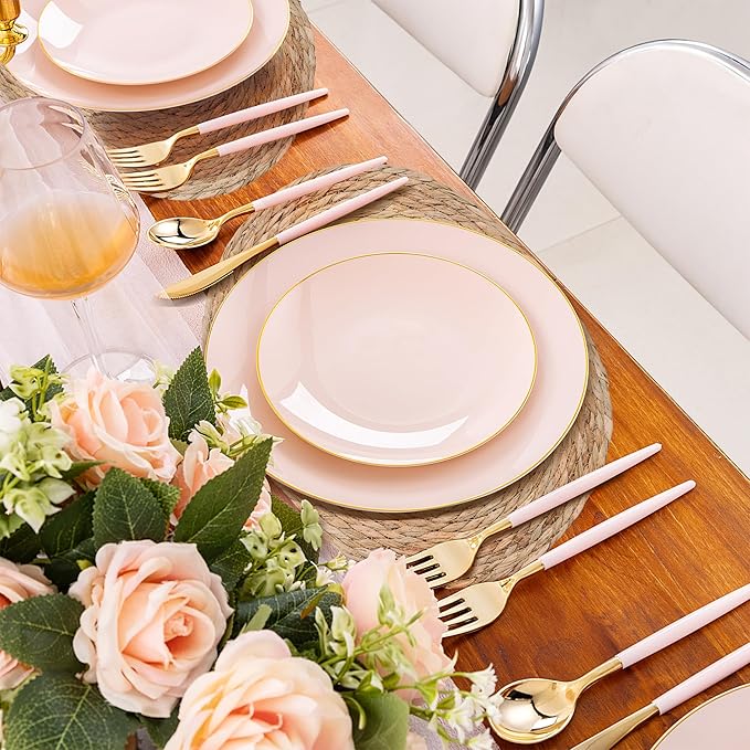 Defined Decoe Set of 6 Woven Rattan Placemats,16x12 Inch Oval Braided Charger Plates, Farmhouse & Boho Vintage Style for Christmas Dining, Kitchen, and Party Decor