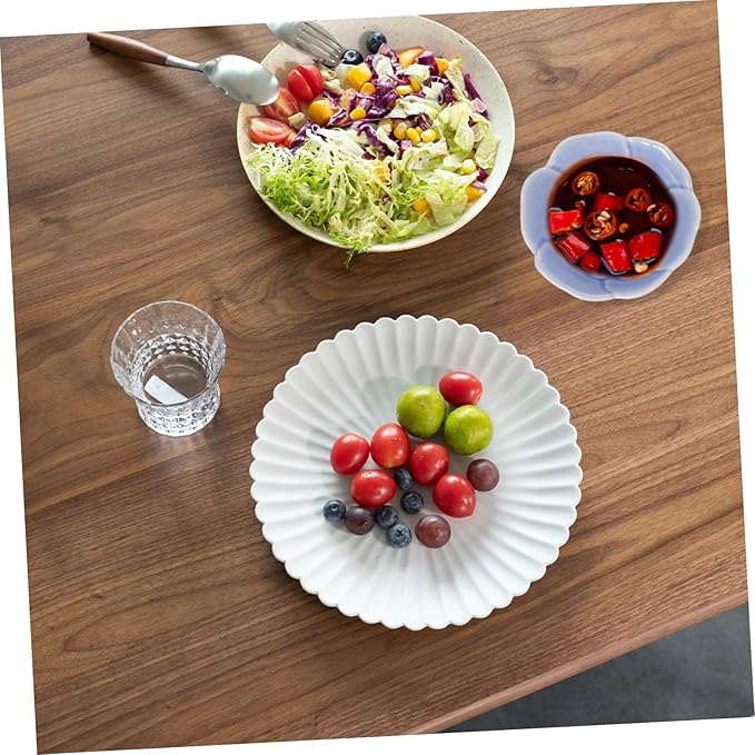 4pcs Sauce Plate Ceramic Sauce Dishes Bowl Vinegar Dish Compact Easy to Carry Random Color