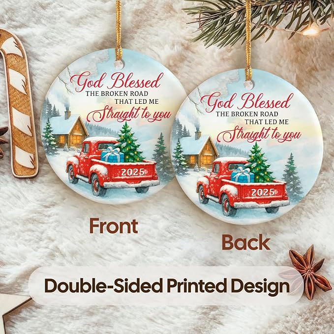 NewEleven Couples Gifts for Christmas - Heartfelt Gifts for Boyfriend, Girlfriend, Wife, Husband - Couples Christmas Ornament from Him, Her - Christmas Ornament