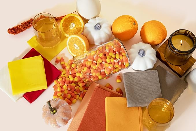 AMERICAN HOMESTEAD Sand Cocktail Napkins - Premium 4.75"x4.75" Disposable Linen-Like Beverage Napkins - Bulk Square Party Bar Serviettes for Weddings, Parties, Events, and Everyday Use - 100 Count