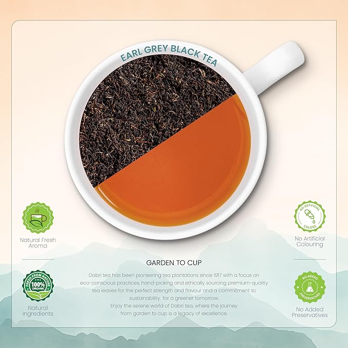 Dabri Earl Grey Black Tea Bags (16 Pyramid Bags)